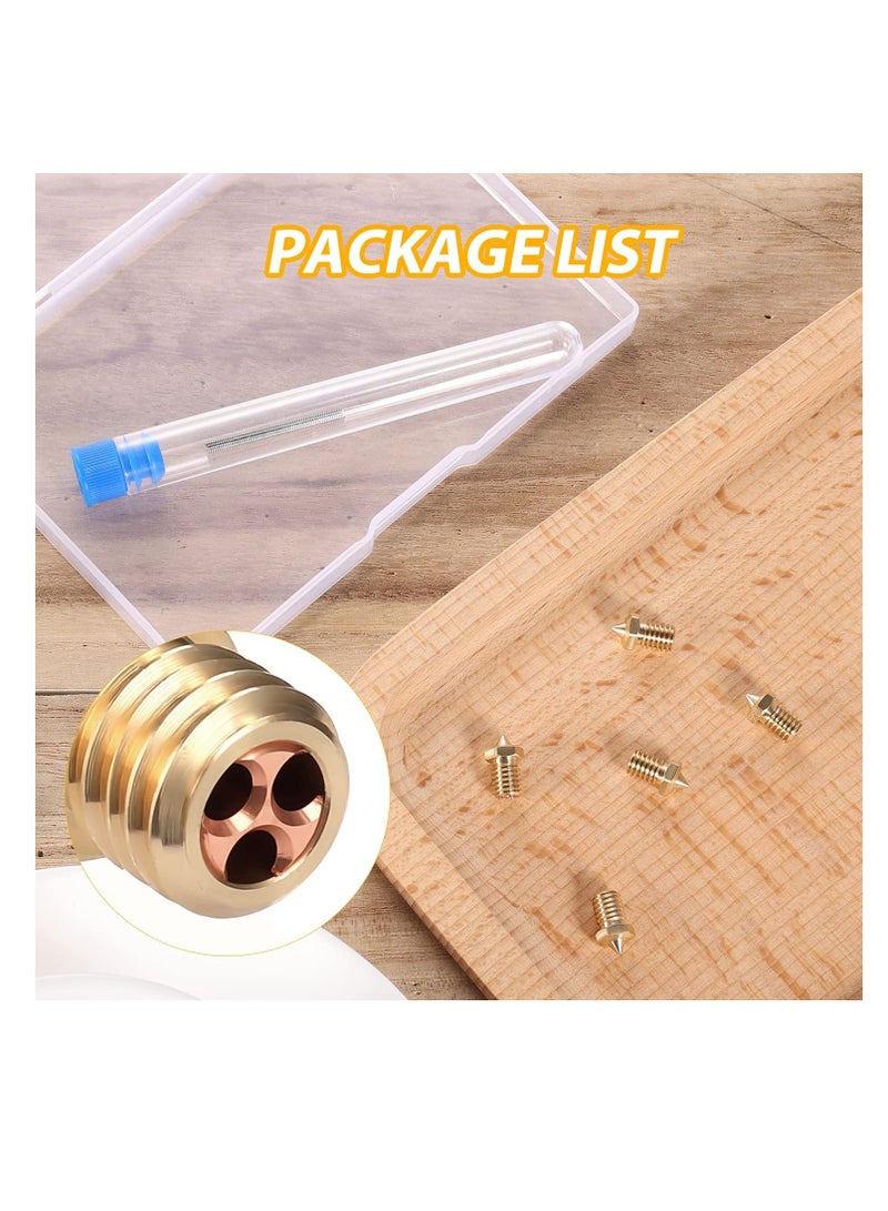 3D Printer Nozzles Extruder Nozzles for V5 V6 0.4mm for 1.75mm Filament Printer High FlowContains 5pcs Copper Nozzle with 2pcs Steel Needle Packed Storage Box 3D Printer Parts - Image 3