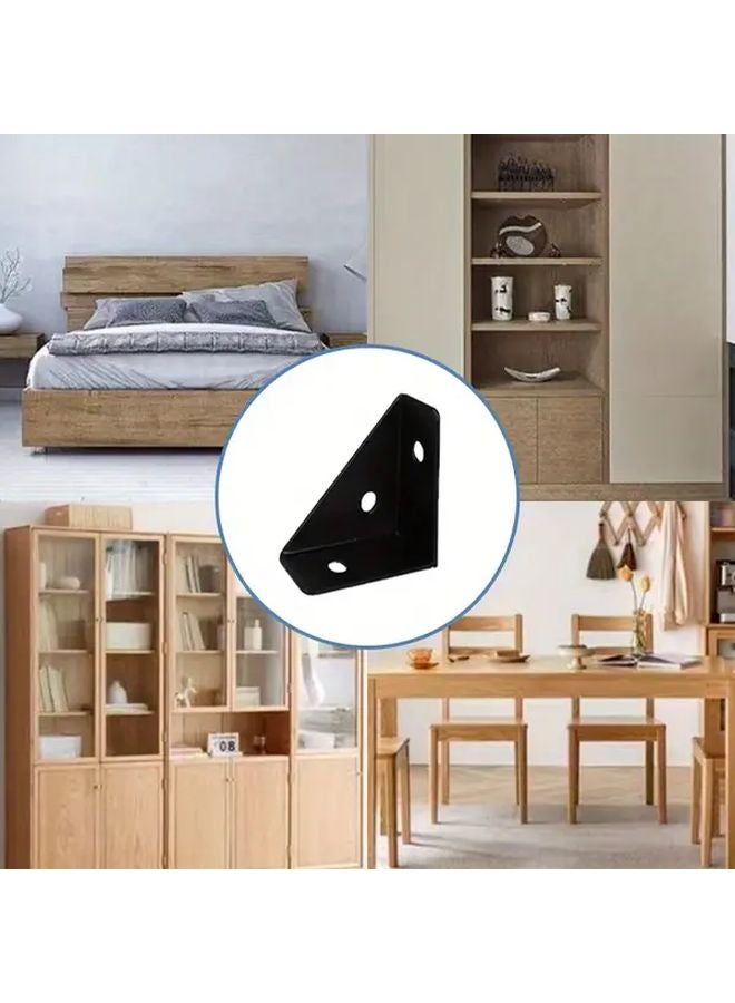 Heavy Duty Steel Corner Brackets 8pcs 90 Degree Right Angle Support For Furniture Shelving - Image 5