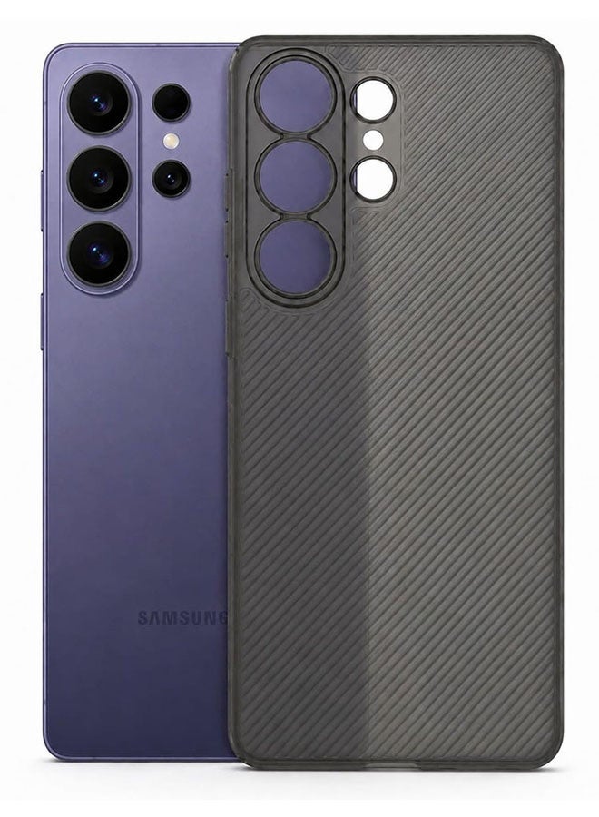 2 Pack  of Air Skin Line for Galaxy S26 Ultra Case Design Back Cover Sturdy Durable Ultra-Thin Case Drop Protection Cover Clear - Black - Image 3
