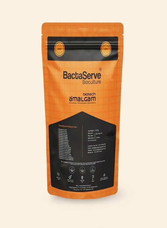BactaServe - Nutrient Removal for Wastewater Treatment | ETP & STP Treatment Chemical | Remove nutrients from Waste Water by Using Bacterial Culture | 1 kg Bacterial Powder - Image 2