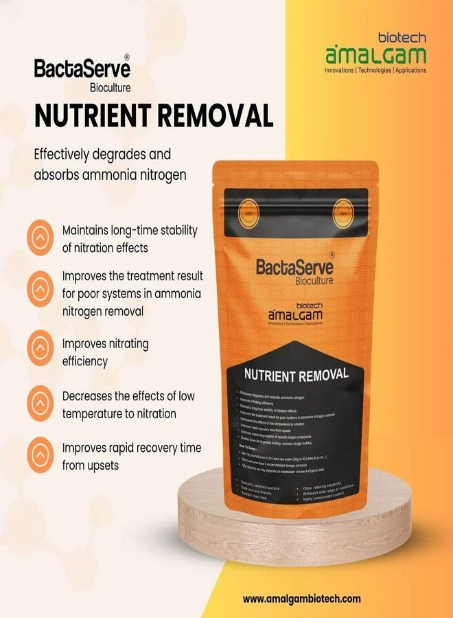 BactaServe - Nutrient Removal for Wastewater Treatment | ETP & STP Treatment Chemical | Remove nutrients from Waste Water by Using Bacterial Culture | 1 kg Bacterial Powder - Image 4