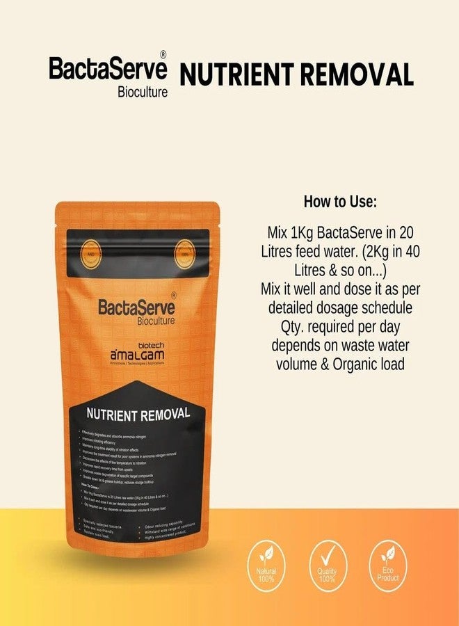 BactaServe - Nutrient Removal for Wastewater Treatment | ETP & STP Treatment Chemical | Remove nutrients from Waste Water by Using Bacterial Culture | 1 kg Bacterial Powder - Image 3