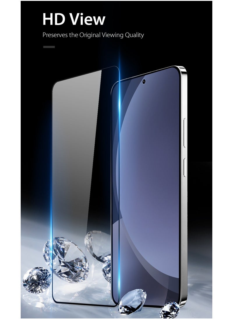 ONE MINUTE One Minute Screen Protector for Samsung Galaxy S25 Plus Tempered Glass Screen Protector Full Glue Edge to Edge 9H Hardness Anti Fingerprint Scratch Resistance Glass Fingerpint work  - Image 3