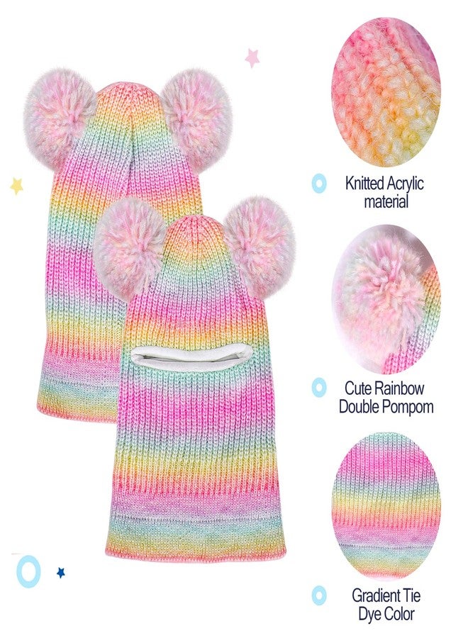 ACTLATI Baby Girls Boys Winter Hat Scarf Sets Knit Cat Ears Beanie Caps Balaclava with Neck Warmer for Unisex Infant Age 1-4 - Image 5