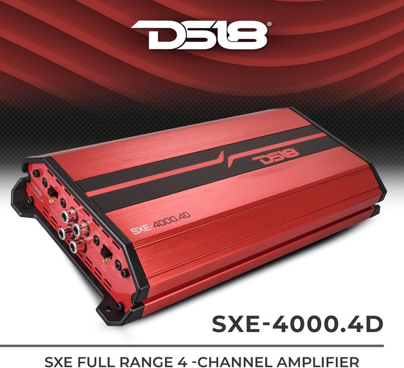 DS18 SXE-4000.4D/RD Car Amplifier - 4-Channel Class D 4000 Watts - Image 2