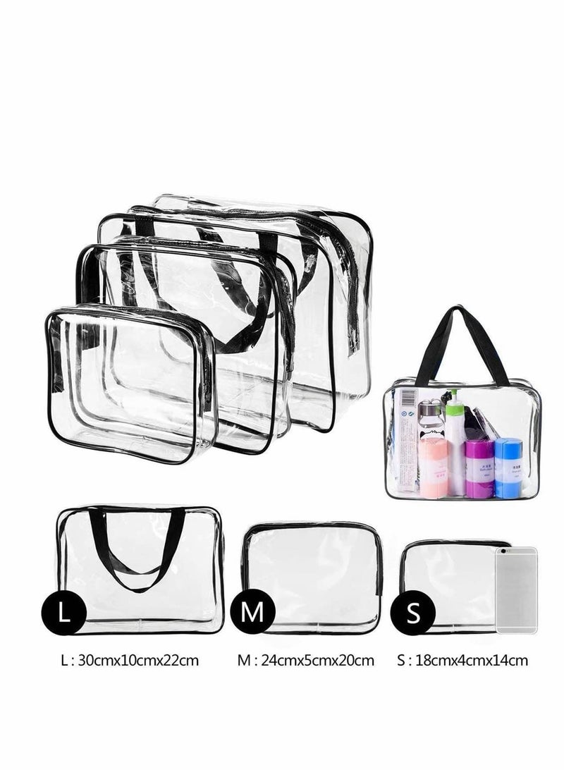 Versatile Waterproof Clear Travel Toiletry Bag 3 in 1 Organizer for Men Women and Kids Perfect for Travel and Home - Image 4