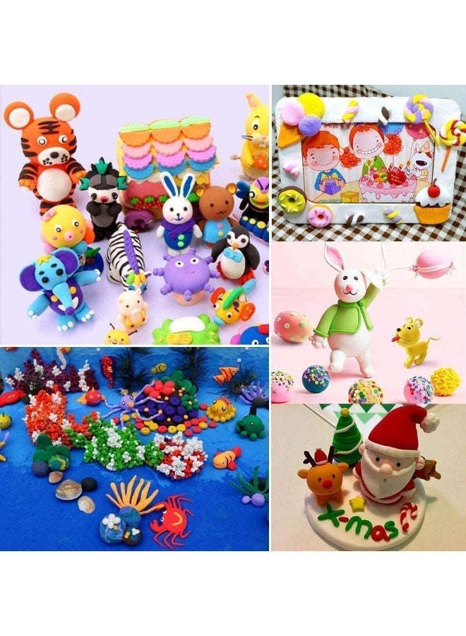 DOUGH 12 Colour (72 Pieces) Polymer Modelling for Children for Clay without Baking Polymer Foam Clay - Image 3
