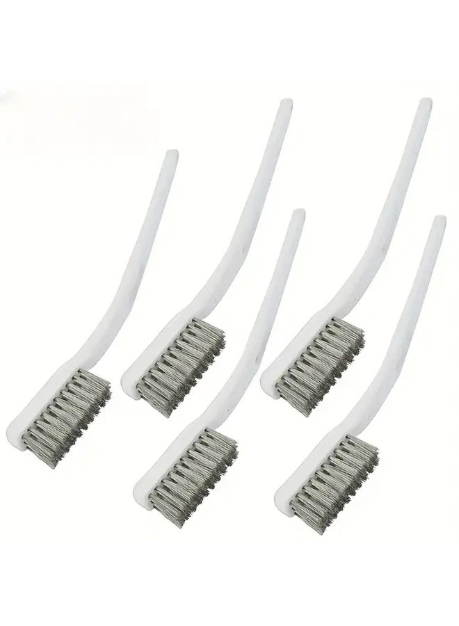 5Pcs Heavy Duty Industrial Wire Brush Long Handle Rust Remover Paint Stripper Polisher - Image 3