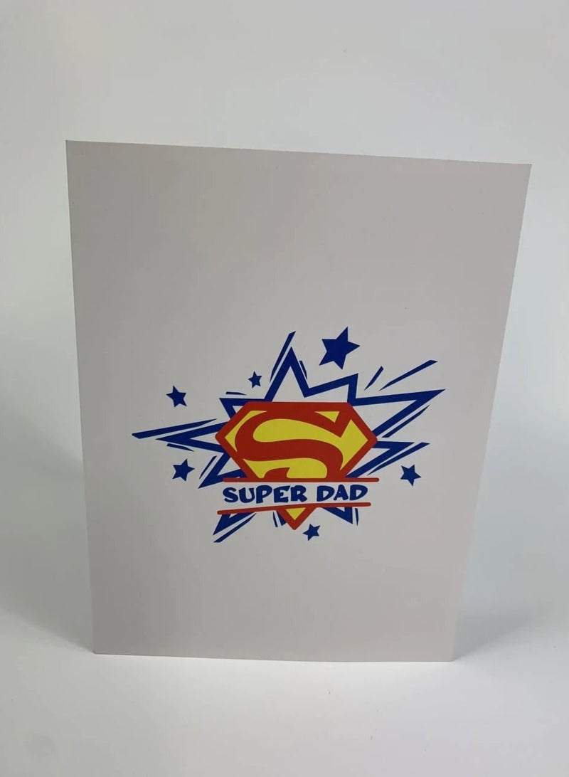 Abra Cards Super Dad Pop Up Card Best Fathers Day Gift - Image 2