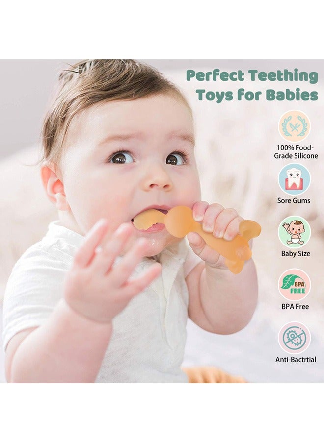 1 Piece Soft Chewable Silicone Fresh Food Teething Feeder Pacifier - pink 1 - Image 2