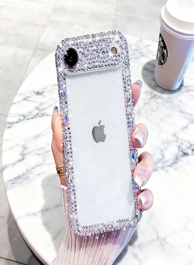 Cavdycidy جراب Cavdycidy المصمم والمتوافق مع iPhone 17 Air Bling الشفاف للنساء، جراب هاتف لامع لطيف مع حماية للكاميرا من أحجار الراين الماسية المتلألئة، غطاء صلب كريستالي مضاد للسقوط للفتيات - Image 2