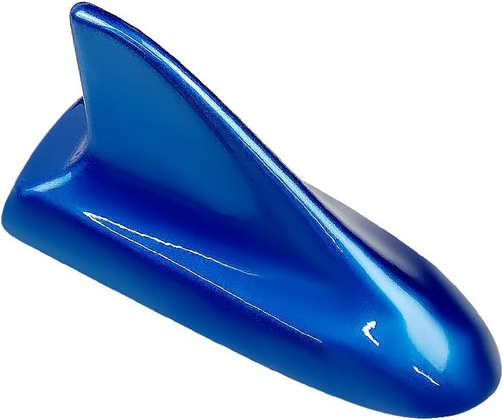 idain Auto Car Shark Fin Universal Roof Antenna Dummy Aerial for Decoration ONLY (Blue) - Image 2