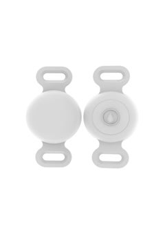 Suitable For Anti-loss Device Apple Locator Silicone Protective Case Airtag Protective Case All-inclusive Waterproof-Color:Lime White OPP Waterproof Cover-Applicable Model:Depth Waterproof Airtag Protective Cover L Code