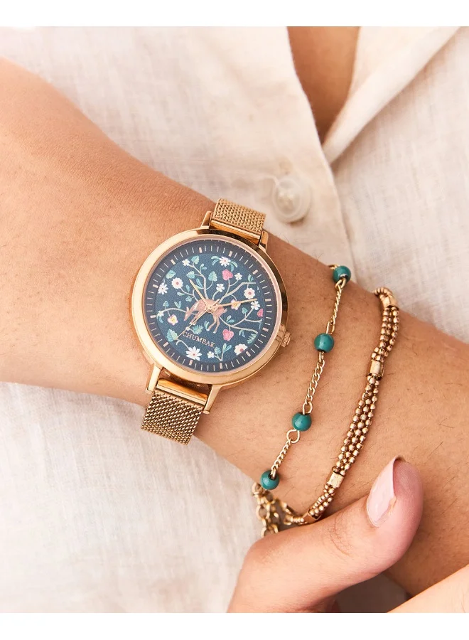 Chumbak Hangul Mesh Strap Watch with Bracelet Set | Kashmir Trails