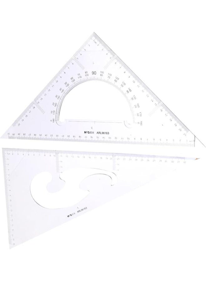 M&G Triangle Set, Precise Measurements for Technical Drawing, 35cm - Image 1