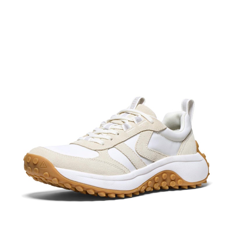 KEEN Women's KS86 Comfortable Durable Retro Style Sneakers, Birch/Star White, 9.5 - Image 1