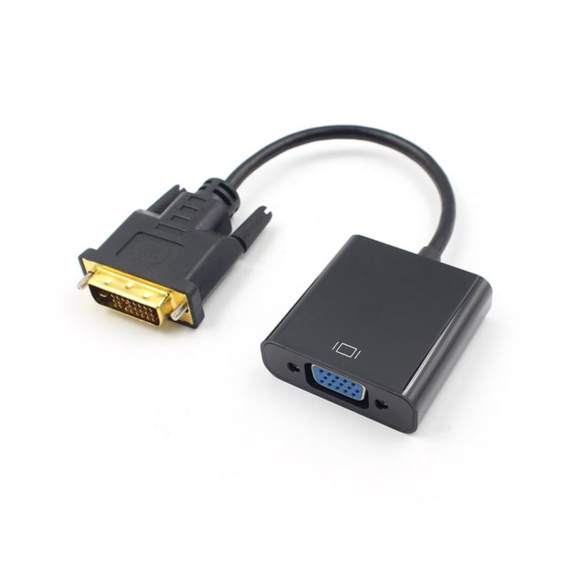 VGA Male to Female Adapter DVI to VGA Converter Cable for PC Laptop HDTV Monitor - Image 2