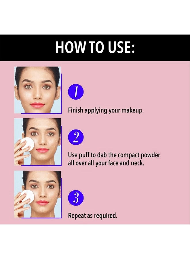 بلو هيفن بودرة مضغوطة جيت برايت أول سكين من بلو هيفن للنساء مع عامل حماية من الشمس، غير لاصقة، خالية من الزيوت، تركيبة خفيفة الوزن، فانيليا، 16 جرام - Image 4