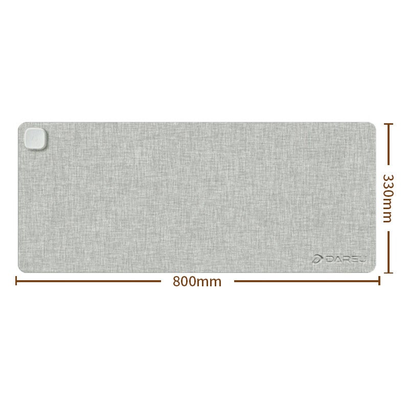 DAREU [New National Standard 3C Certified] 800*330*1.8mm Quick Heating Mouse Pad Large Size Intelligent Heating Computer Keyboard Warming Desk Pad Light Gray - Image 4