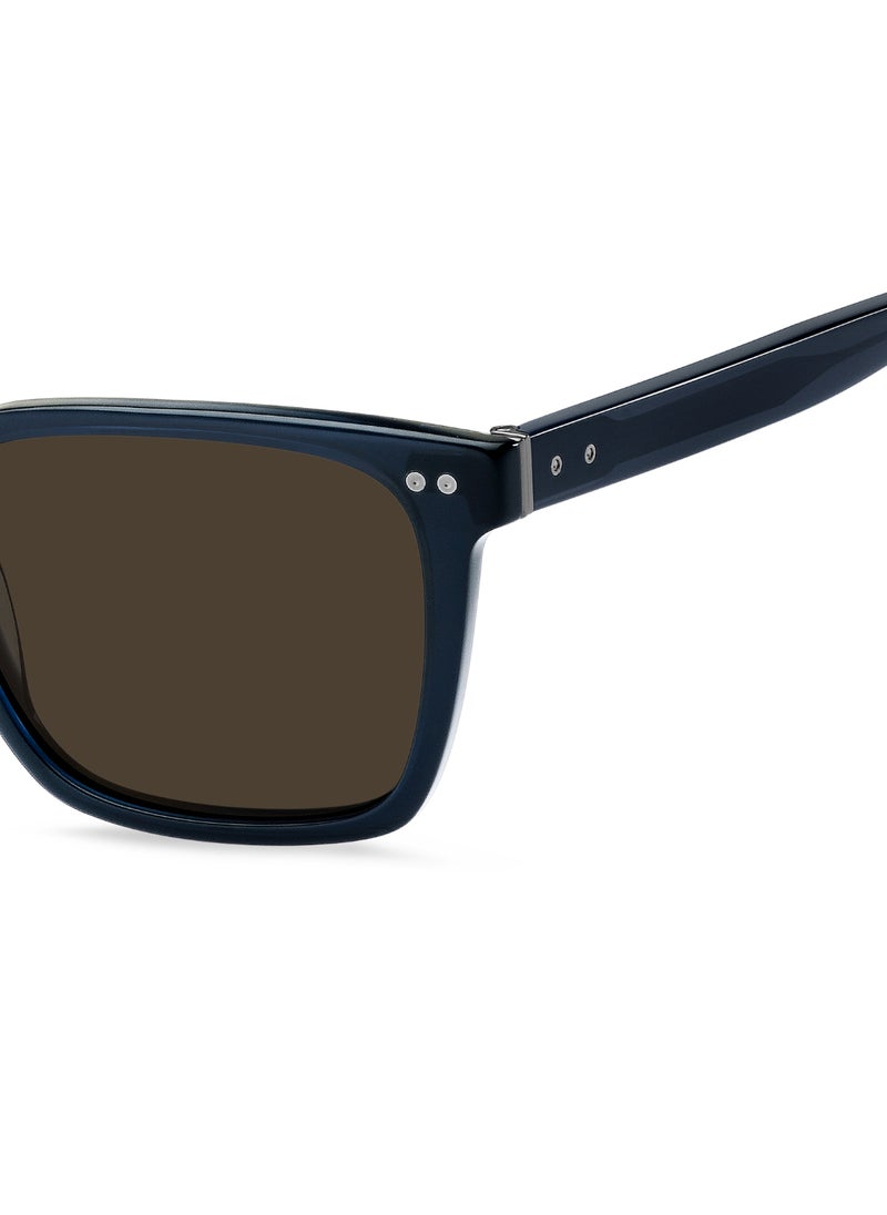 TOMMY HILFIGER - Men's UV Protection Sunglasses Th 1971/S Blue 42.3 - Lens Size: 53 Mm - Image 1