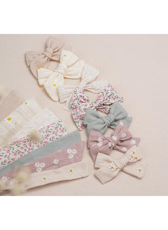 Fancy Clouds Baby Girl Bows and Headbands,14 pcs Stretchy Soft Nylon Hairbands Hair Bows for Newborns, Infants, Toddlers - Handmade Baby Hair Accessories for Girls Gifts - Image 5