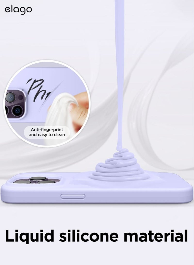 Elago Silicone Shockproof iPhone 14 Pro Case Cover with MagSafe - Purple - Image 5