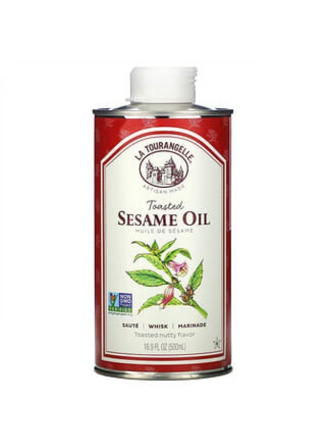 La Tourangelle - La Tourangelle, Toasted Sesame Oil, 16.9 fl oz (500 ml) - Image 1