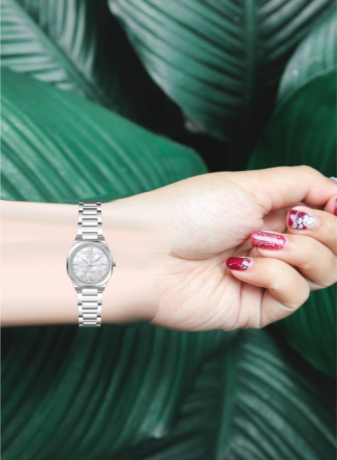 MARTINI Elegant Martini Women's Watch Stylish Silver Dial Stainless Steel Band Water Resistant Perfect for Casual and Formal Wear - Image 4