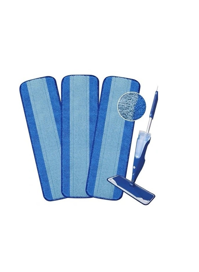 3PCS Microfiber Cleaning Pad Compatible with Bona, Mop Replacement Pads Fit Bona Pads Floor Cleaning Pads, Reusable Mop Pads Compatible with Bona Refills Pads, Washable Pads Fit Bona Family of Mops - Image 1
