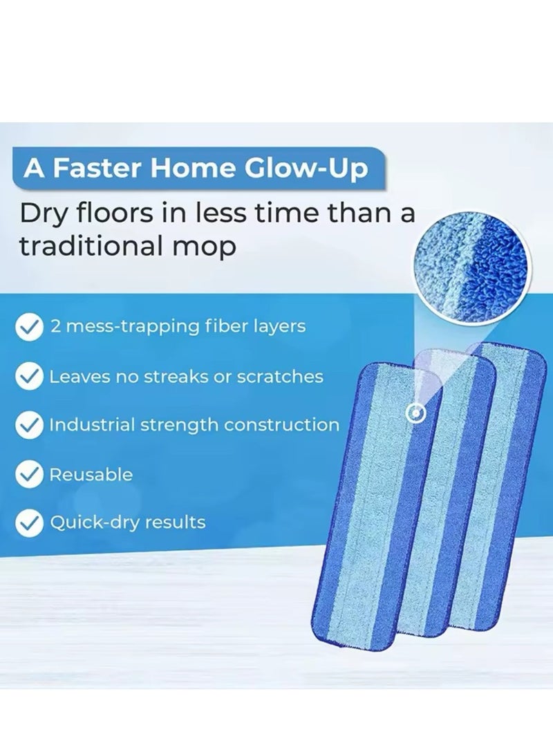 3PCS Microfiber Cleaning Pad Compatible with Bona, Mop Replacement Pads Fit Bona Pads Floor Cleaning Pads, Reusable Mop Pads Compatible with Bona Refills Pads, Washable Pads Fit Bona Family of Mops - Image 4