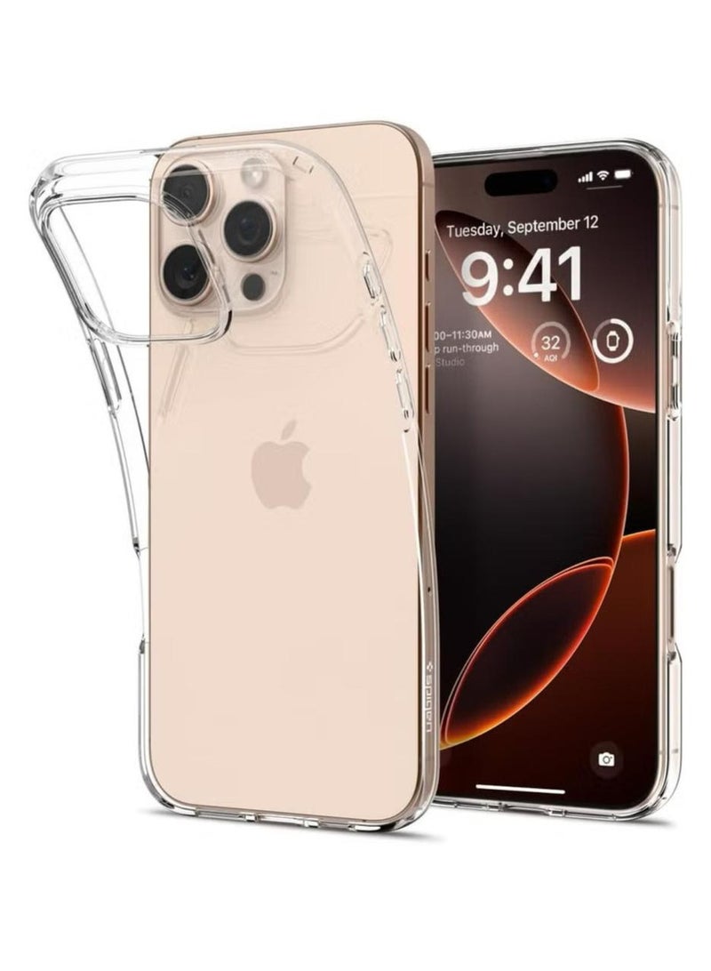 Spigen Liquid Crystal for iPhone 16 Pro Case Cover (2024) - Crystal Clear - Image 1