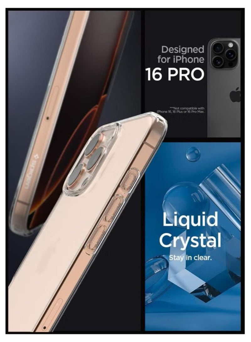 Spigen Liquid Crystal for iPhone 16 Pro Case Cover (2024) - Crystal Clear - Image 2