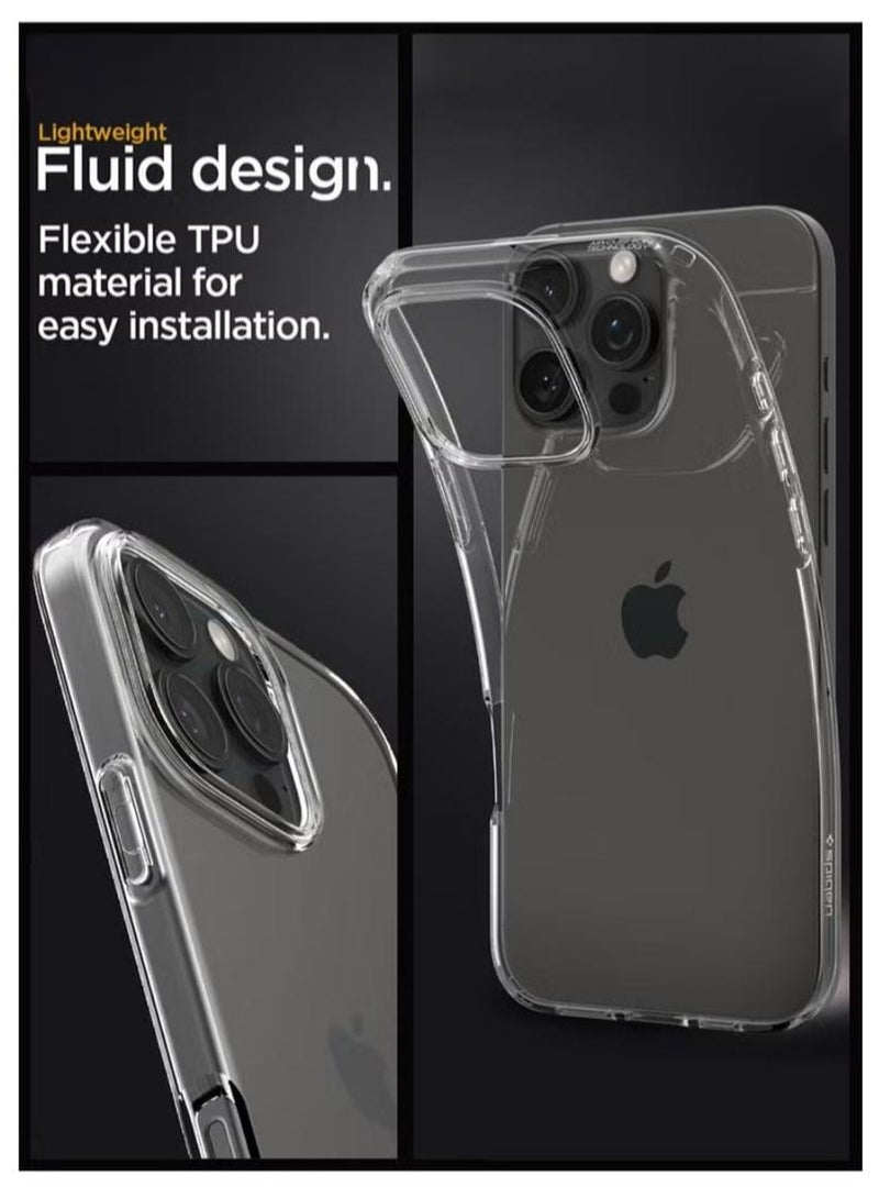 Spigen Liquid Crystal for iPhone 16 Pro Case Cover (2024) - Crystal Clear - Image 4