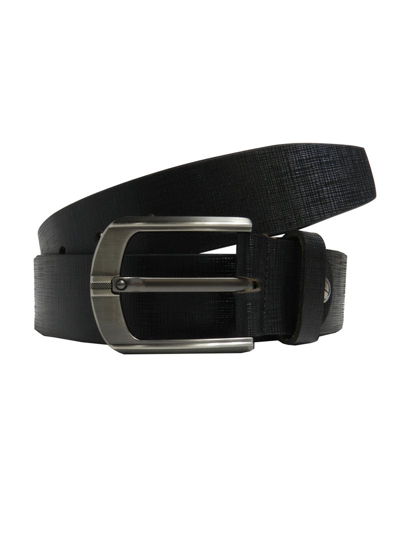 LAVERI LEATHER GENUINE LEATHER 40 MM FORMAL AND CASUAL BLACK BELT FOR MENS - Image 1