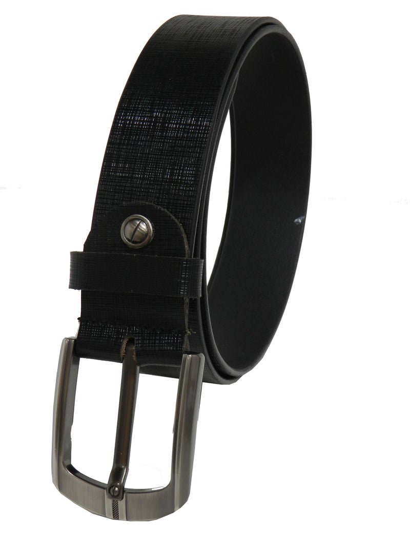LAVERI LEATHER GENUINE LEATHER 40 MM FORMAL AND CASUAL BLACK BELT FOR MENS - Image 4