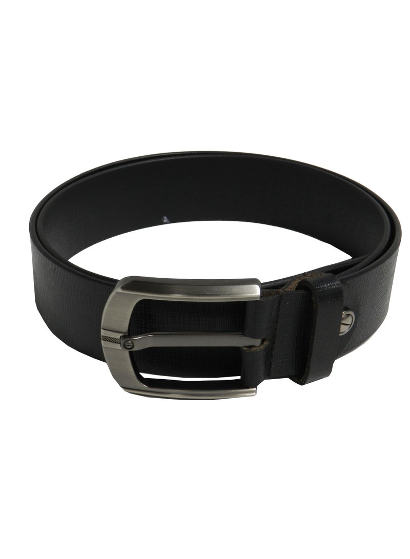 LAVERI LEATHER GENUINE LEATHER 40 MM FORMAL AND CASUAL BLACK BELT FOR MENS - Image 3