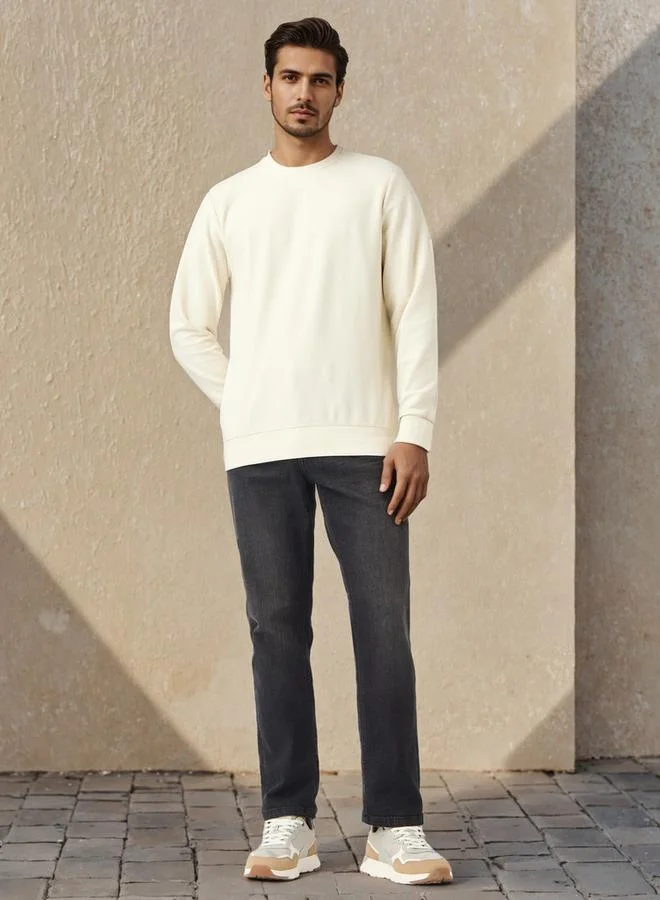 سبلاش فيڤ Herringbone Textured Sweatshirt
