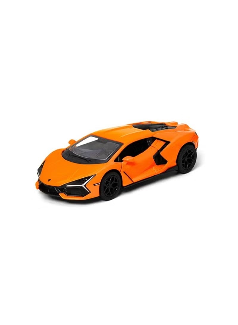 سيارة كينسمارت لامبورغيني ريفويلتو مصبوبة بمقياس 1:38 - آلية سحب للخلف مع أبواب قابلة للفتح - Image 2