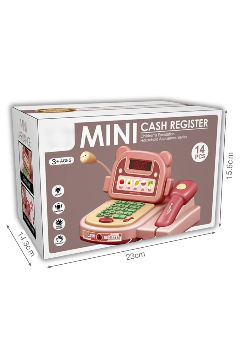 Reva Mini Cash Register Pretend Play Toy with Sound and Light - Fun Kids Toy for Ages 3+  - Image 5