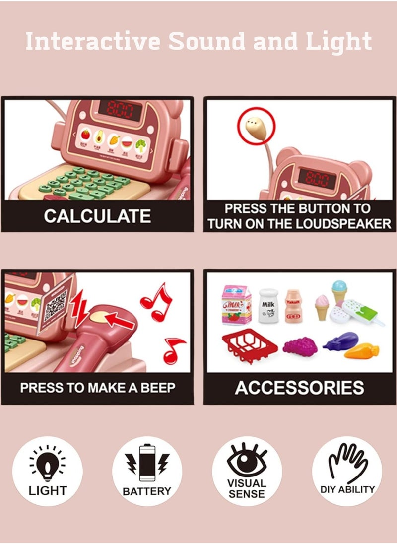 Reva Mini Cash Register Pretend Play Toy with Sound and Light - Fun Kids Toy for Ages 3+  - Image 3