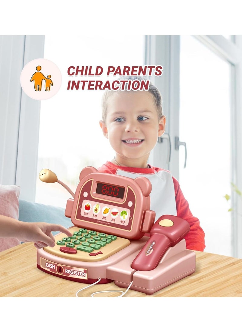 Reva Mini Cash Register Pretend Play Toy with Sound and Light - Fun Kids Toy for Ages 3+  - Image 4