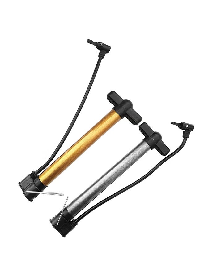 Portable High Pressure Mountain Bike Bicycle Basketball Manual Air Pump Inflator 36x11x5cm - Image 4