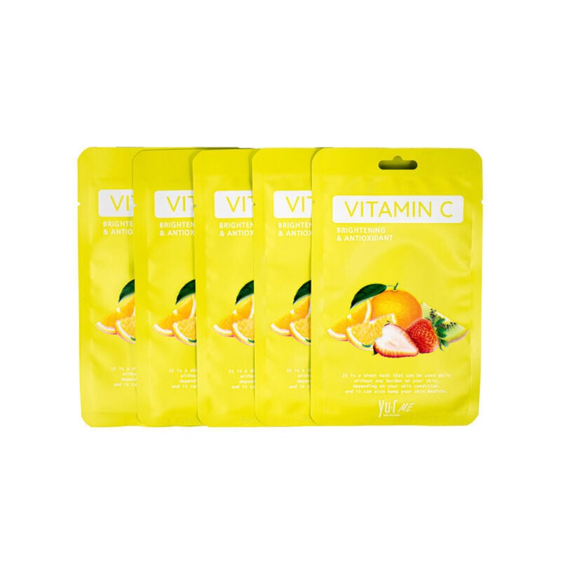YU.R SKIN SOLUTION YU.R ME Vitamin C Sheet Mask – Brightening & Hydrating Facial Sheet Mask - Image 4