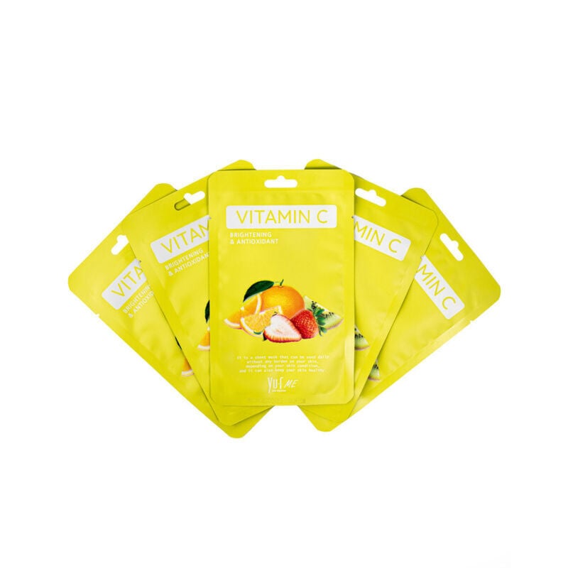 YU.R SKIN SOLUTION YU.R ME Vitamin C Sheet Mask – Brightening & Hydrating Facial Sheet Mask - Image 2
