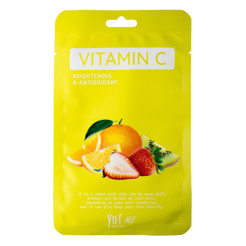 YU.R SKIN SOLUTION YU.R ME Vitamin C Sheet Mask – Brightening & Hydrating Facial Sheet Mask - Image 1