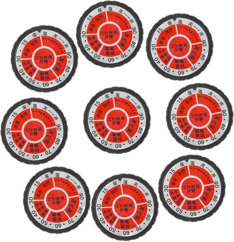 JECOMPRIS 8pcs Microwave Oven Replacement Knobs and Timer Control Knobs Compatible and Lightweight Design for Efficient Kitchen Use - Image 1