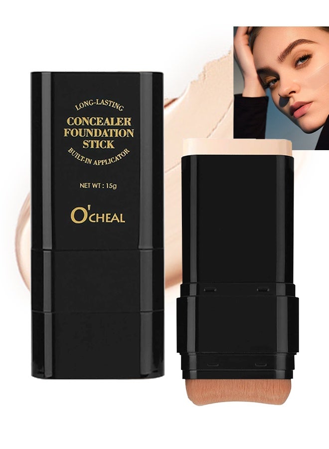 اوكيل عصا كريم الأساس خافي العيوب ، عصا تفتيح خفيفة الوزن تدوم طويلا ، كونتور الشوائب ، مكياج جمال خافي العيوب للوجه ، 01 # صبغة عاجية - Image 1