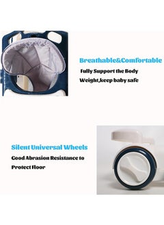 Beauenty 4 in 1 With push handle Multifunctional Anti-Rolloverbaby Walke Adjustable Heightr,with Music lighting Box and Dinner Tray ，awning，foot padfor baby 6-24 Months,Effectively preventing O-shaped leg  - Image 4