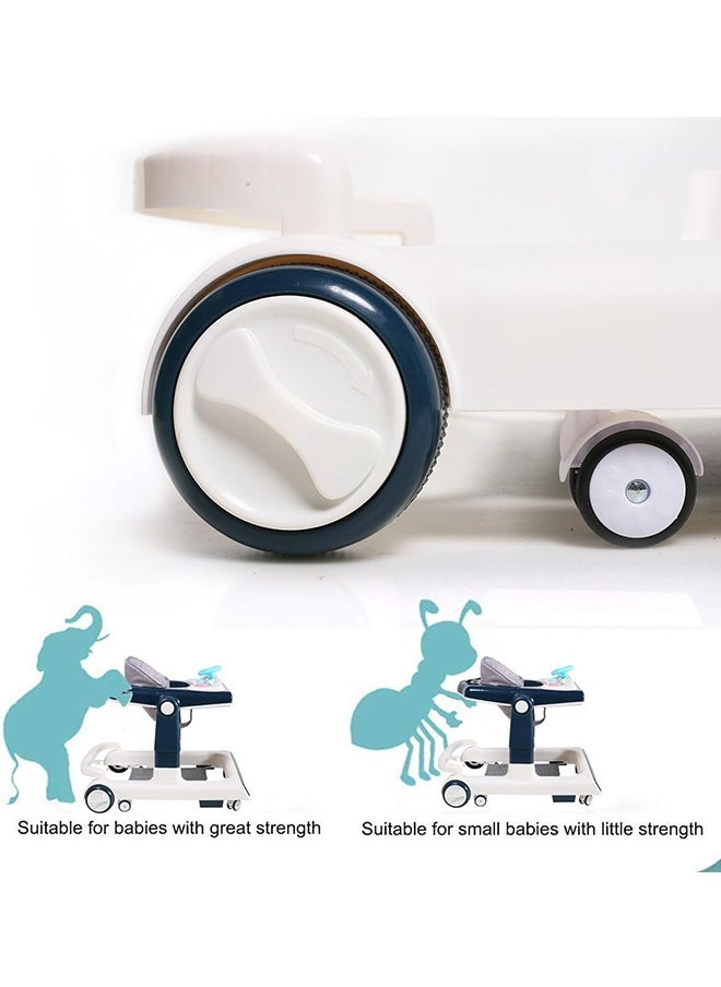 Beauenty - 4 in 1 With push handle Multifunctional Anti-Rolloverbaby Walke Adjustable Heightr,with Music lighting Box and Dinner Tray ，awning，foot padfor baby 6-24 Months,Effectively preventing O-shaped leg - Image 1