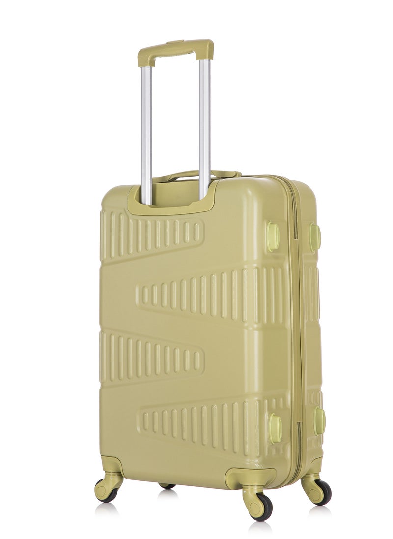 SENATOR - Hard Case Travel Bag Luggage Trolley For Unisex ABS Lightweight Suitcase with 4 Spinner Wheels KH1075 Tea Green - Image 1